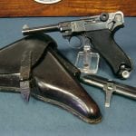 SOLD FANTASTIC EARLY byf41 BLACK WIDOW LUGER RIG....2 MATCHING NUMBERED MAGS!...MINT CRISP FULL RIG!