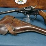 SOLD SCARCE SUHL MADE M1879 REICHS REVOLVER.......WITH RARE MINT HOLSTER........VERY SHARP!