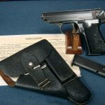 SOLD SAUER 38H PISTOL.....MID WAR WAFFENAMTED FULL RIG.....WITH CAPTURE PAPERS......VERY SHARP!