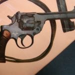 SOLD BRITISH 1932 ENFIELD NO2 MK1 REVOVLER...UN-MODIFIED WITH  HAMMER SPUR....ACTUALLY PICTURED ON COVER OF SKENNERTON'S BOOK!!!