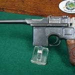 sold GERMAN WW1 MAUSER M1896/16 "RED NINE" BROOMHANDLE PISTOL WITH MATCHING STOCK......RARE COMMERCIAL RETAILER MARKED!!!