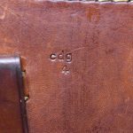 H-811 ULTRA RARE MINT CRISP 1944 cdg4 coded-Auwaerter & Bubeck KG, Stuttgart Light Brown Leather Hardshell German Luger Holster