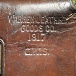 H-352...1917 US WW1 M1911 Holster marked WARREN LEATHER GOODS CO. with G.W.S. inspection..... excellent condition!!!