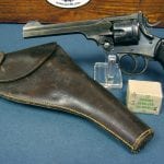 SOLD BRITISH WWI .455 WEBLEY MARK VI SERVICE REVOLVER........1917 dated.........WITH HOLSTER AND AMMO......NOT EXPORT MARKED!