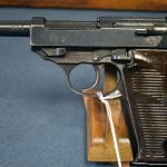 SOLD UNUSUAL WALTHER ac44 P.38 PISTOL WITH RARE FN FRAME.....BRITISH WW2 CAPTURE WITH 1953 EXPORT PROOFS