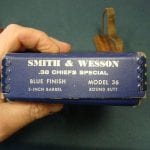 SOLD NEW IN BOX..... 1961 SMITH & WESSON MODEL 36 CHIEFS SPECIAL........FLAT LATCH UNFIRED