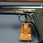 SOLD EXCEPTIONAL FRENCH 1935A NAZI ISSUED PISTOL...VERY EARLY PRODUCTION E/655 WAFFENAMT...MINT CRISP!