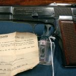 SOLD EARLY NAZI TANGENT SIGHT HIGH POWER PISTOL.....WaA103 PROOFED....STILL WITH THE BRINGBACK PAPERS!