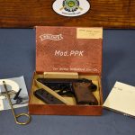 sold 1966 WALTHER PPK-L LIKE NEW IN BOX WITH ALL THE GIBLETS.......32 auto........ RARE DURAL FRAME.....GOLDFINGER SPECIAL!!!