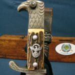 SOLD MINT MATCHING NAZI MUNICIPAL POLICE BAYONET.......E&F HORSTER, SOLINGEN.......SCHUTZPOLIZEI KASSEL....with PORTAPEE!