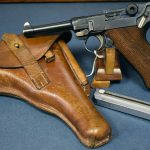 SOLD WIEMAR POLICE DWM ALPHABET LUGER......1928 "r" BLOCK.....FULL RIG WITH 2 MATCHING HAENEL POLICE MAGS.....MINT!