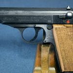 SOLD WALTHER PP VERY LATE 1944 PRODUCTION WAFFENAMTED WITH WOOD GRIPS...MINT CRISP!