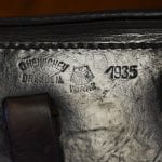 SOLD Ultra Rare 1935 Luger Holster......C. HEINICHEN, DRESDEN.........Rarest Date to Locate!!!!