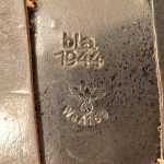 H-378... bla coded....E.G. Leuner GmbH, Bautzen 1944 P38 Black Leather Softshell Holster