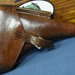 SOLD VERY SCARCE 1915 COMMERICAL LUGER HOLSTER.....UNUSUAL STYLE