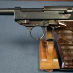 Sold - WALTHER ac 45 P.38 PISTOL..... MATCHING 1945 "b" LETTER BLOCK.....COG HAMMER....RARE FNH BARREL.....MINT!