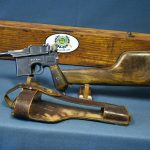 Sold - SCARCE RFV MARKED MAUSER C96/12 BROOMHANDLE PISTOL....WITH STOCK AND HARNESS....VERY SHARP!