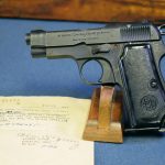 SOLD 1935 BERETTA "4UT" MARKED 1944 GERMAN ARMY ISSUED...WITH RARE FLAT MAG BOTTOM.....& CAPTURE PAPERS!