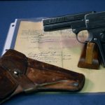 SOLD  RARE M1907 DREYSE PISTOL.....POLIZEI-PRESIDIUM FRANKFURT....FULL RIG 1 MATCHING MAG & BRINGBACK PAPERS!