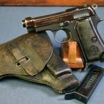 SOLD WW2 ITALIAN ARMY 1941 DATED BERETTA MODEL 1934 PISTOL.......VERY SHARP FULL RIG!