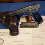 SOLD - TT33 TOKAREV PISTOL.....1941 DATED, FULL RIG WITH A RARE SET OF CAPTURE PAPERS AND ALLIED EQUIPMENT BRINGBACK PAPERS
