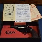 SOLD  COLT 1966 DETECTIVE SPECIAL........CLASSIC 2 INCH BARREL.....NEW IN BOX....STILL WITH 1966 DATED SALES RECIEPT!