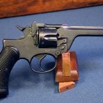 SOLD RARE RAF MARKED BRITISH 1937 ENFIELD NO2 MK1 REVOVLER...UN-MODIFIED WITH HAMMER SPUR....MINT!