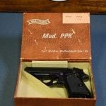 SOLD  1968 WALTHER PPK PISTOL.....NON IMPORT......JAMES BOND SPECIAL........380 cal.......STILL WITH THE BOX!