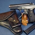 SOLD 1938 Cz24 PISTOL........RARE CZECH CET BORDER GUARDS /NAZI RE-ISSUE.......FULL RIG.....VERY SHARP!