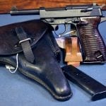 sold EXCEPTIONAL MAUSER byf 43 P.38 PISTOL..... EARLY PRODUCTION DUSTY BLUE FINISH.....FULL RIG.....MINT CRISP PISTOL!!!