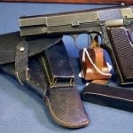 SOLD LATE WAR PRODUCTION NAZI ISSUE FN HI POWER PISTOL......FULL RIG.....VERY SHARP!