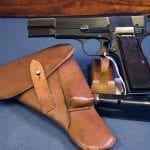 SOLD EXCEPTIONAL LATE WAR PRODUCTION NAZI ISSUE FN HI POWER PISTOL......FULL RIG.....MINT STUNNING!!!