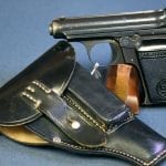 SOLD SAUER MODEL 1930.......WITH 1940 NAZI POLICE HOLSTER........VERY SHARP!