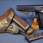 SOLD MAUSER HSc PISTOL.......VERY LATE 1945 PRODUCTION WAFFENAMTED.....RARE PLASTIC GRIPS.....FULL RIG MINT CRISP!