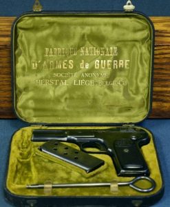 VERY EARLY FACTORY CASED FN MODEL 1899 PISTOL