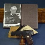 SOLD IMPORTANT US WW2 ISSUED...COLT M1908 GENERAL OFFICERS PISTOL....ISSUED TO Bg GEORGES F. DORIOT.....FAMED EDUCATOR AND FATHER OF VENTURE CAPITALISM!!!