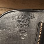 SOLD OTTO SINDEL BERLIN 1941 marked Nazi Polkice holster for the Sauer Behroden, Model 30