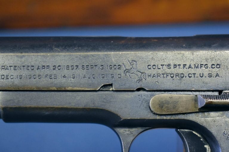 BRITISH WW1 COLT 1911 GOVERNMENT MODEL PISTOL .455 WEBLEY Pre98 Antiques