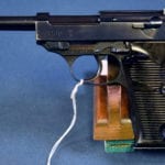 SOLD EXCEPTIONAL WALTHER P.38 PISTOL….ac41 HIGH POLISH FINISH WITH ONE MATCHING MAG…….. JUST STUNNING!