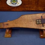 GERMAN WW1 ORIGINAL SHOULDER STOCK FOR THE LANGE P.08 "ARTILLERY" LUGER....WITH LEATHER!