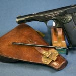 SOLD EXCEPTIONAL FN 1939 PRODUCTION DUTCH PISTOOL M25 No.2……..( FN MODEL 1922 )…..SCARCE WITH MATCHING HOLSTER & ROD......FULL RIG!!!