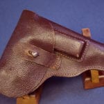sold H-843 SAUER 38H HOLSTER UNMARKED BROWN LEATHER....MINT