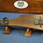 SOLD GERMAN WW1 ORIGINAL SHOULDER STOCK FOR THE LANGE P.08 “ARTILLERY” LUGER….WITH ALL THE MARKED LEATHER!.....SHARP!!!!