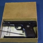 SOLD EXCEPTIONAL OSS ISSUE "US PROPERTY" MARKED 1903 COLT PISTOL.......NEW IN THE FACTORY MATCHING BOX......SHIPPED TO THE O.S.S.  6/8/1944
