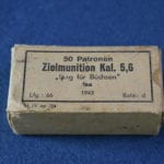 GERMAN WW2 .22LR MILITARY TRAINING AMMUNITION