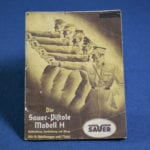 sold VERY SCARCE ORIGINAL MANUAL FOR THE SAUER 38H PISTOL