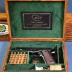 SOLD - IMPORTANT VERY EARLY 1929 PRODUCTION 3 DIGIT COLT .38 SUPER PISTOL.....DOCUMENTED PROHIBITION HISTORY......MINT SHARP!!!