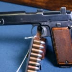 SOLD AUSTRIAN STEYR HAHN  M-1912 PISTOL....NAZI POLICE EAGLE/L....CONVERTED TO 9m/m LUGER….. VERY SHARP EXAMPLE!!!