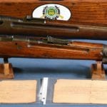 SOLD UNIQUE SET OF JAPANESE SERVICE RIFLES......WITH CAPTURE PAPERS FROM NEW GUINEA.....EARLY TYPE 38 ARISAKA & EARLY 21ST SERIES KOKURA TYPE 99 RIFLE!!!