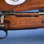 SOLD SCARCE SOLID WALNUT STOCK byf 44 K98k MAUSER RIFLE......ALL MATCHING WITH RARE LATE WAR SLING......SPECTACULAR!!!
